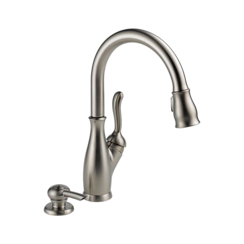 Delta 19978 Sssd Dst Leland Single Handle Kitchen Faucet With Pull